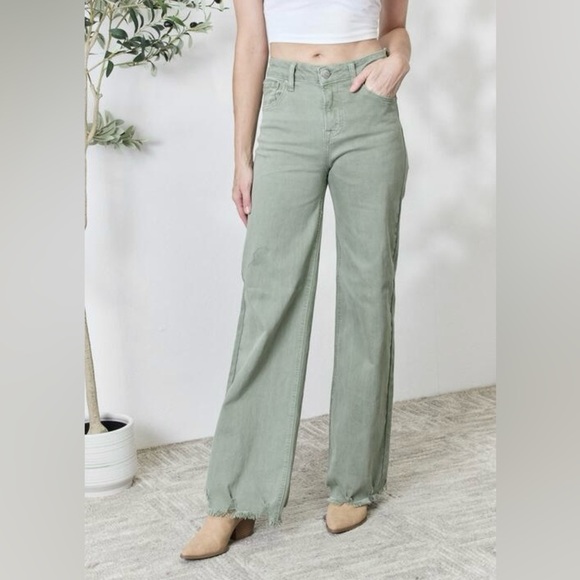 Mother Mid Rise Dazzler Ankle Fray Corduroy Jeans Pants Gray Green 26 Short - Picture 2 of 10